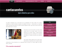 Tablet Screenshot of cantacuentos.es